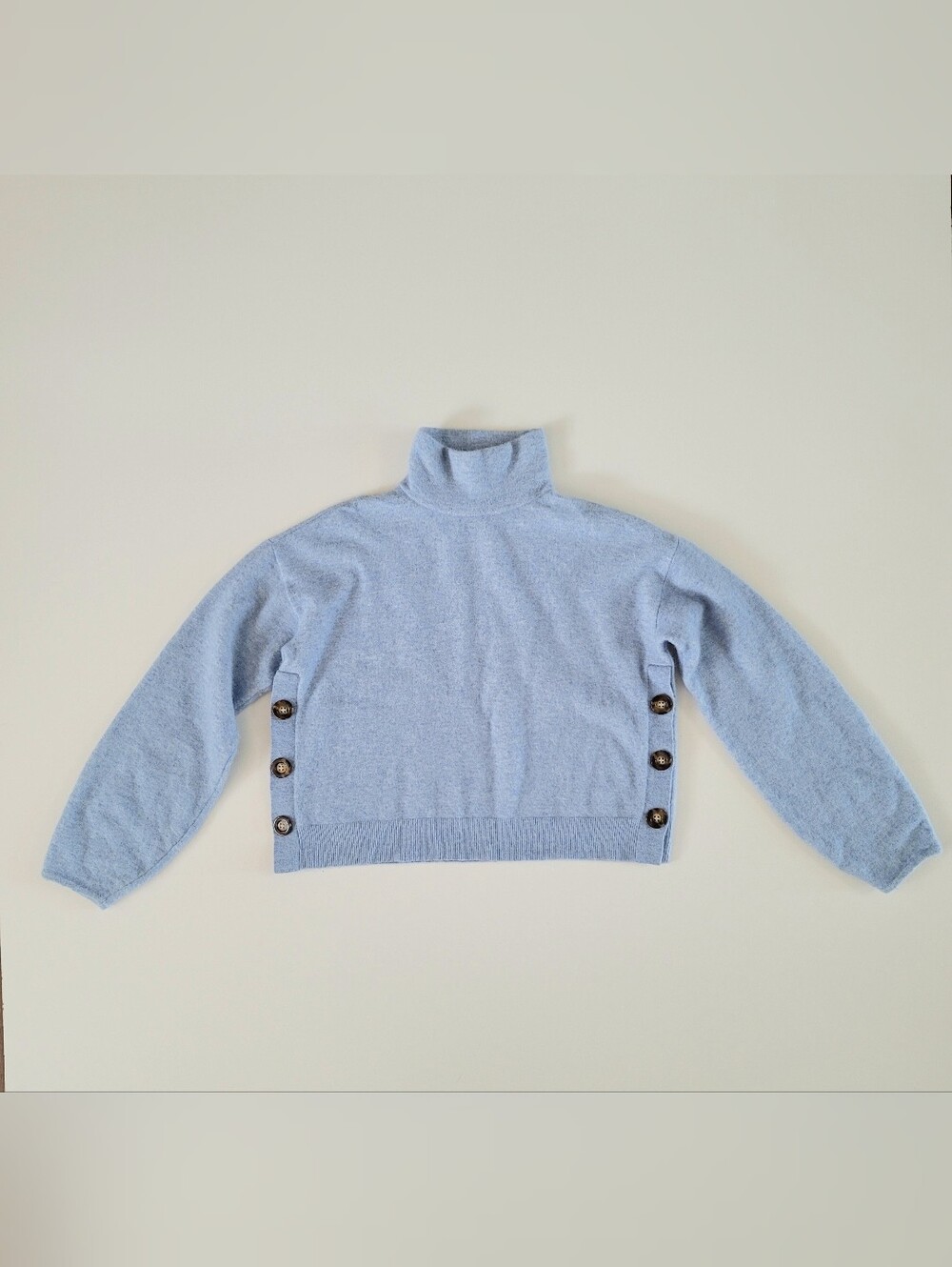 Veronica Beard Cady Mock Neck Alpaca Merino Wool Blend Sweater XS